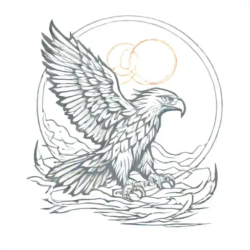 9 Legion Eagle Red Sun