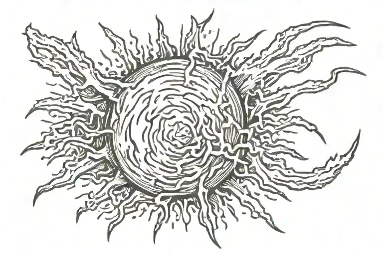 Fireball And Animal Scratches