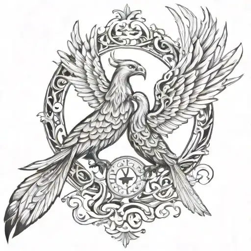 Pheonix And Gemini Intertwined