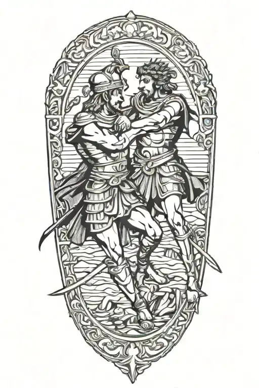 Achilles Fighting Hector