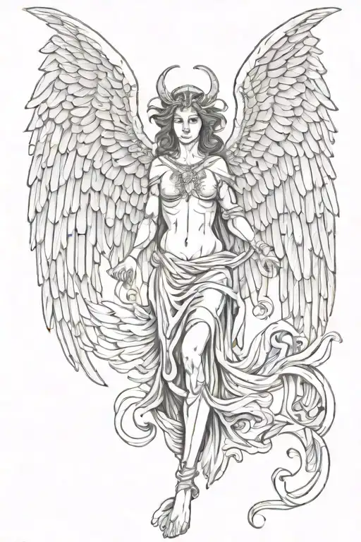 Wing Demonic And Angel