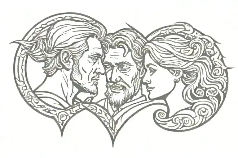 Father Daughter Symbol