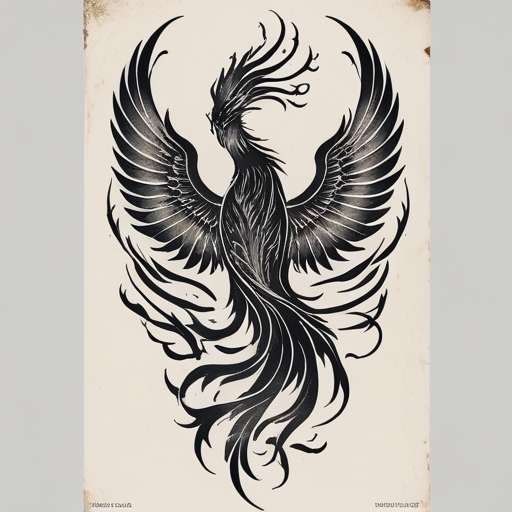 Whispers of Eternal Phoenix’s Breath Tattoo idea