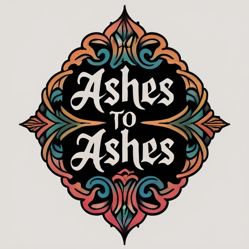 Ashes to Ashes Tattoo idea