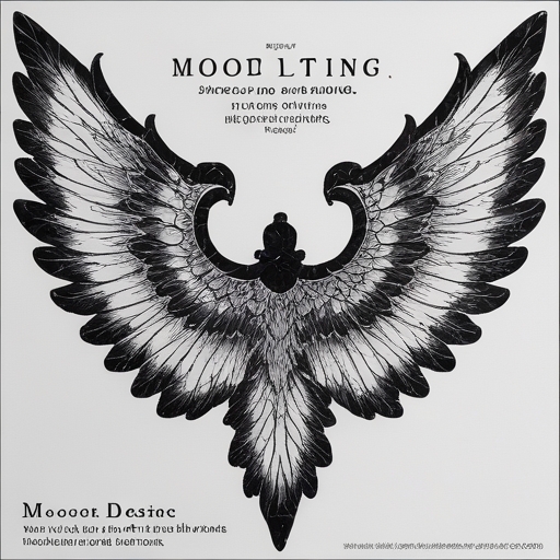 Moonlit Wings of Destiny Tattoo idea