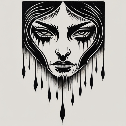 Crimson Tears Tattoo idea