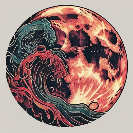 Whispers of Blood Moon Tattoo idea