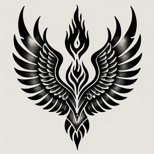 Sacred Wings of the Eternal Flame Tattoo idea