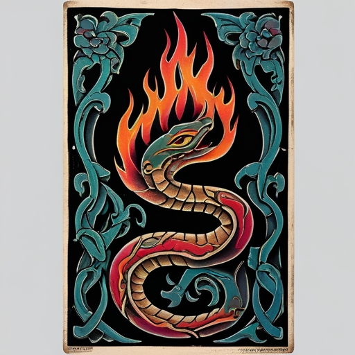 Tears of the Serpent’s Flame Tattoo idea