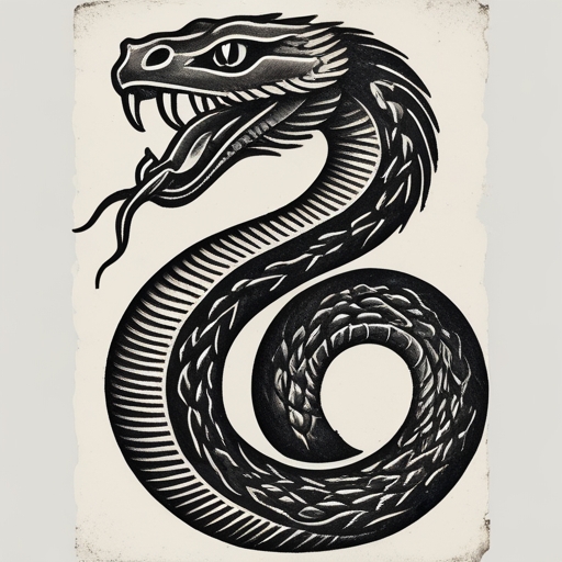 Sacred Serpent’s Breath of Fate Tattoo idea