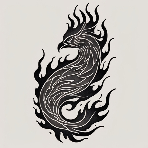 Whispers of Phoenix’s Flame Tattoo idea
