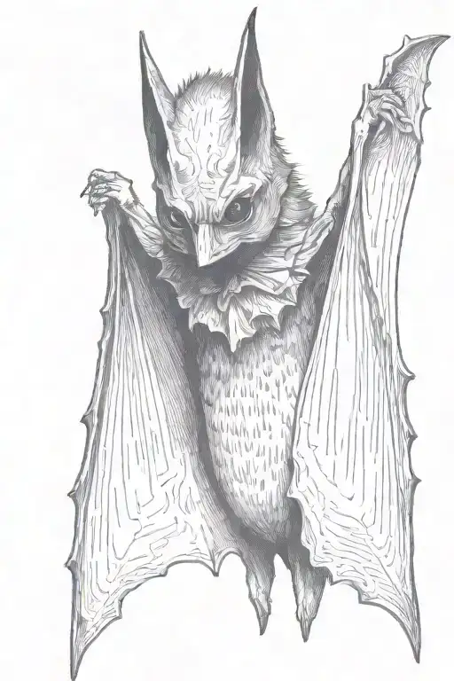 Bat With Blindfolded Eyes