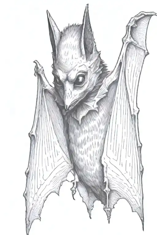 Bat With Blindfolded Eyes