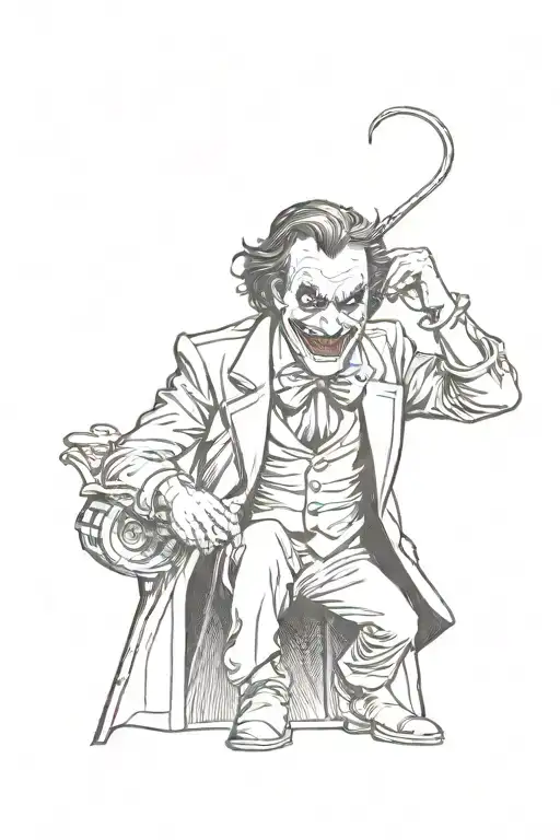 Joker Of The Dark Night Scene