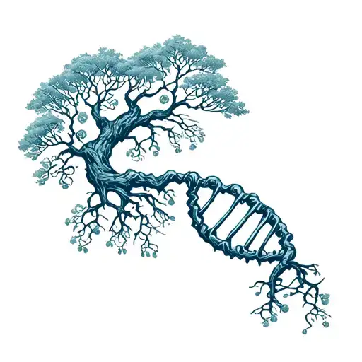 Dna Tree Intertwined