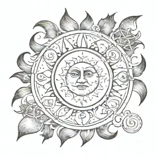 Sun And Moon Phases Forming