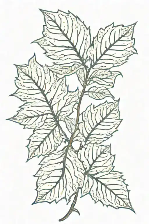Leaves With Roman Numerals