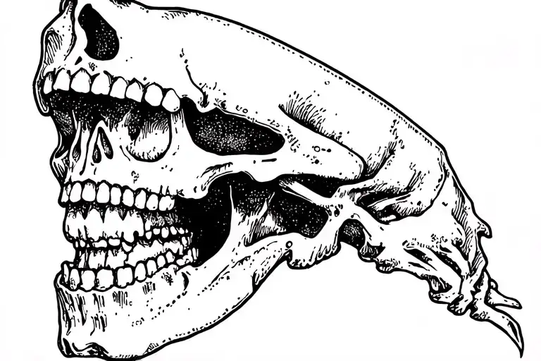 Skull Mouth Open