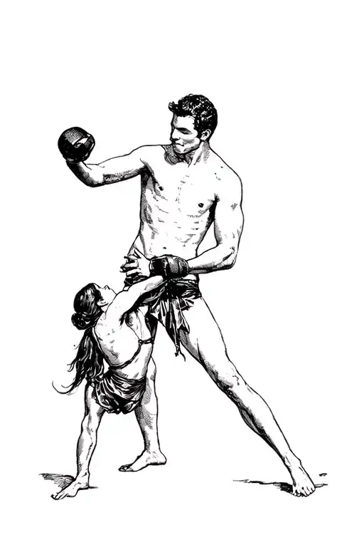 Bdsm Girl Spanking A Male Fighter Human Fantasy