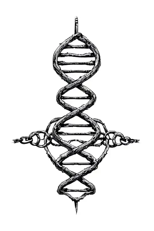 Dna Chain And Tree