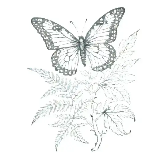 Fern Butterfly Nature