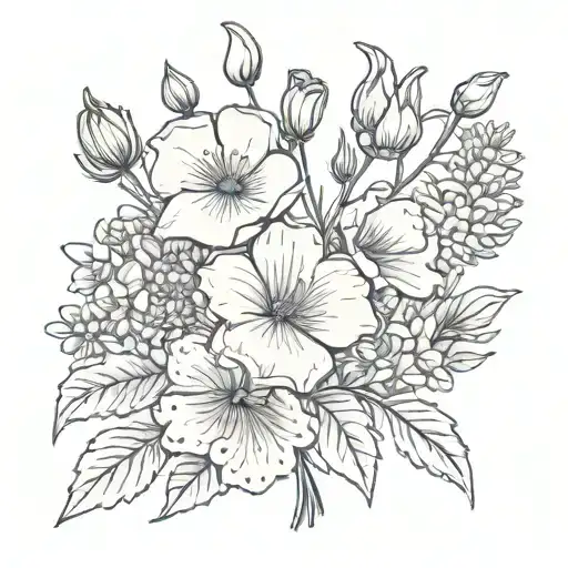 Birth Flower Bouquet