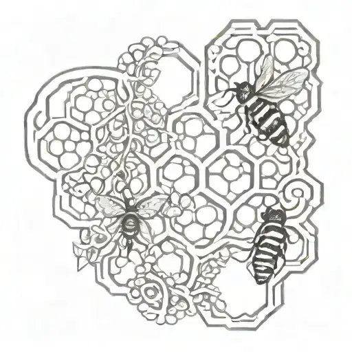 Honeycomb And Vine Intertwined