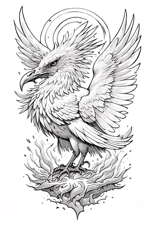 Phoenix Rising From Ashes