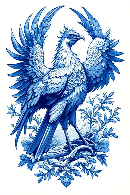 Delftware Pattern Phoenix