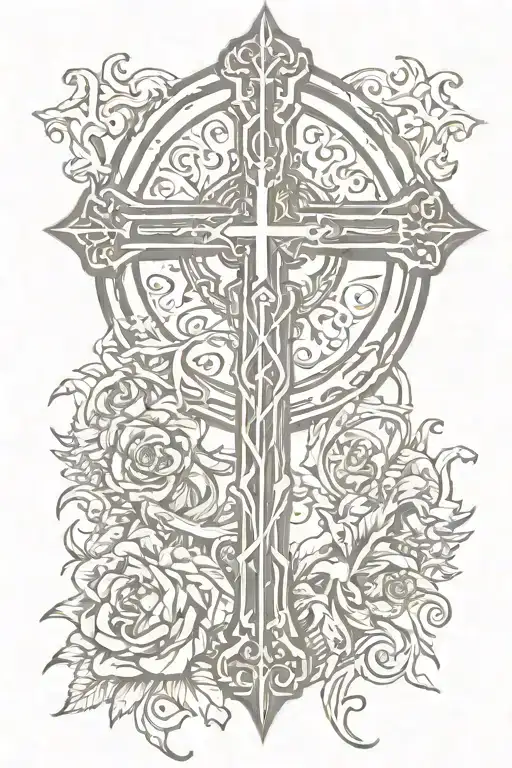 Faith Tattoo With Cross