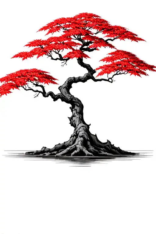Japanese Maple Tree With Leaves