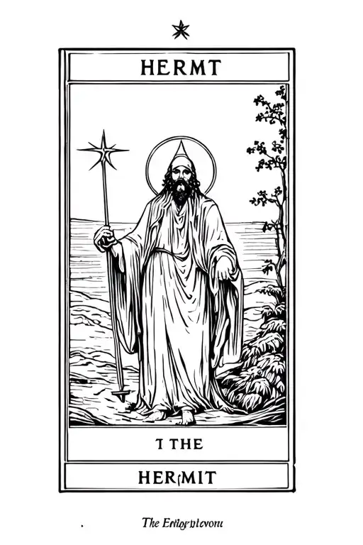 The Hermit Tarot Card