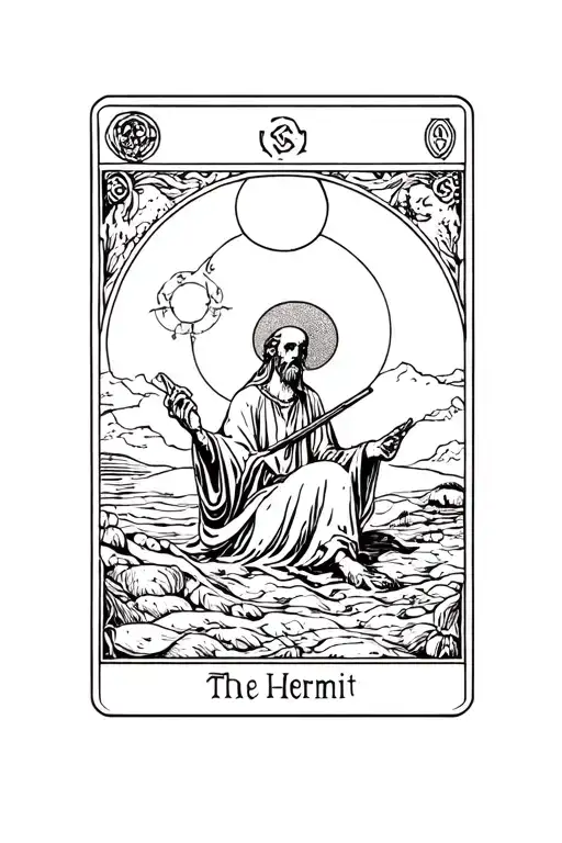 The Hermit Tarot Card