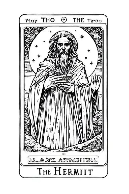 The Hermit Tarot Card