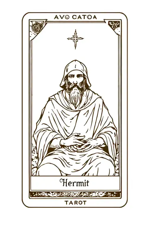The Hermit Tarot Card