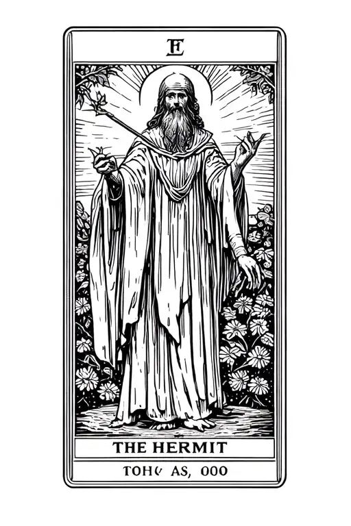 The Hermit Tarot Card