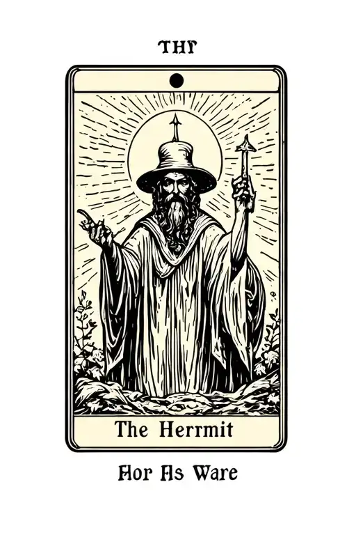 The Hermit Tarot Card