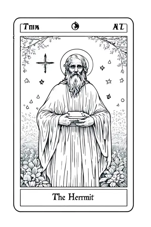 The Hermit Tarot Card