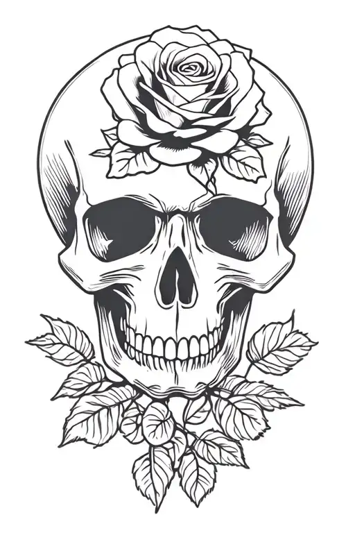 Skull And Roses