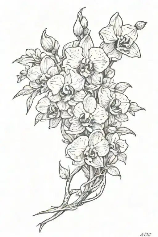 Brandon With Orchids Roses