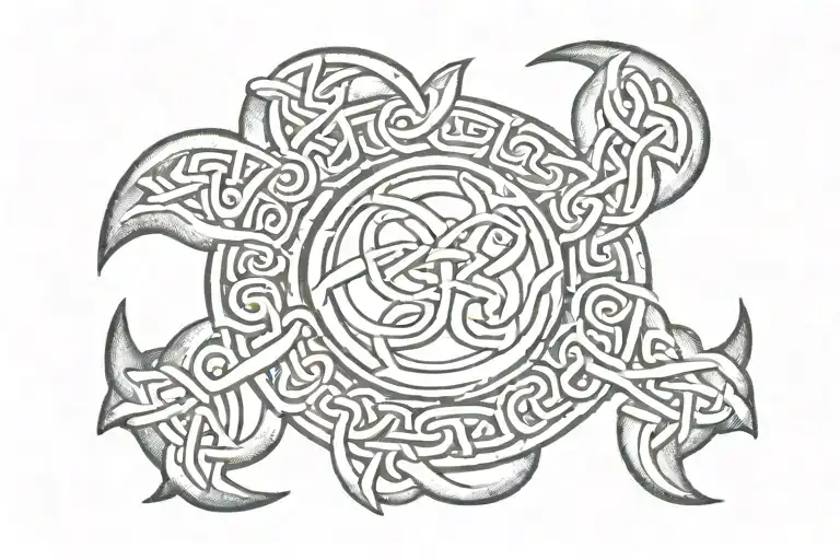 Small Celtic Knot With Letters Q B C