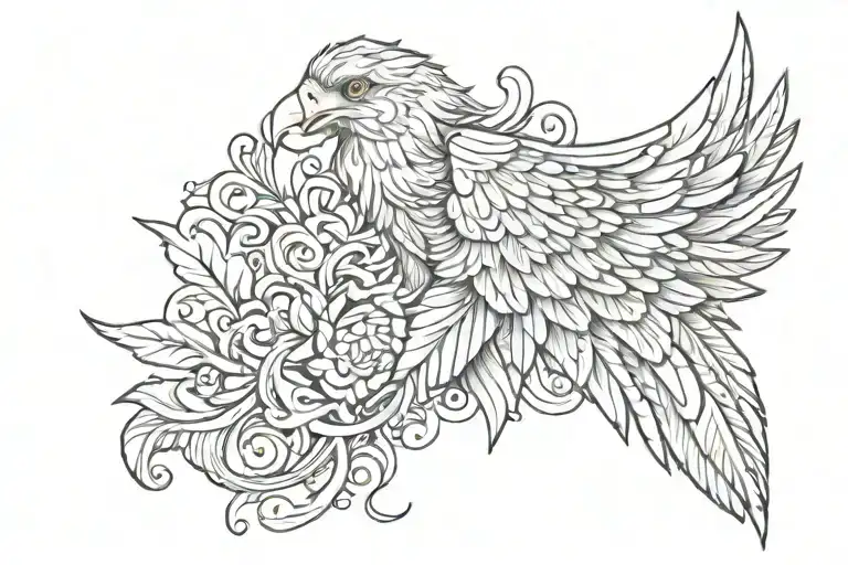 Wing Tattoo For Forearm