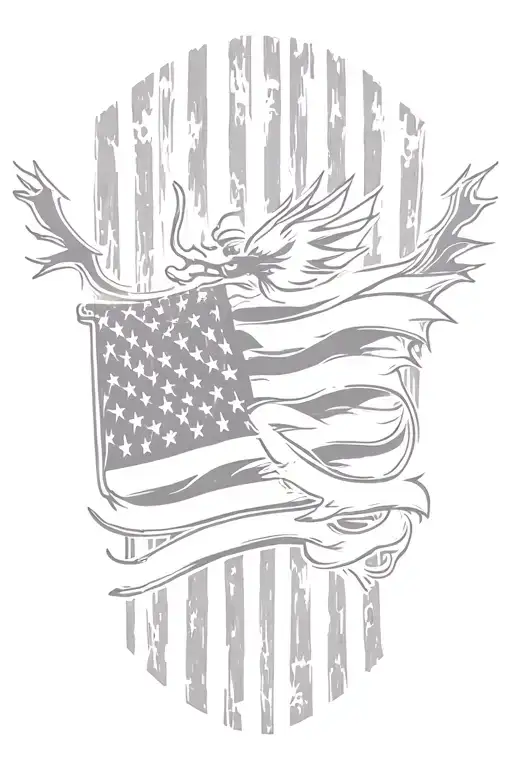 Wales And American Flag Intertwined