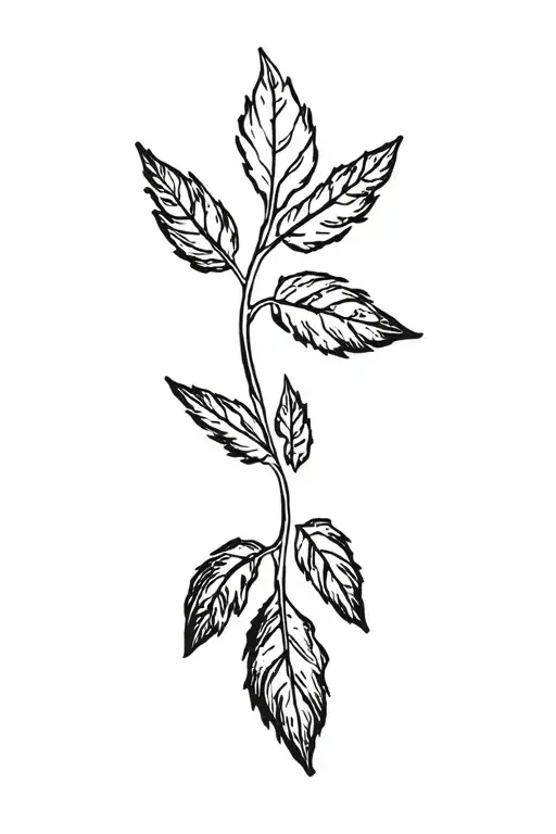 Peruvian Mountain Range With 3 Coca Leaves And Pachamama Spiral