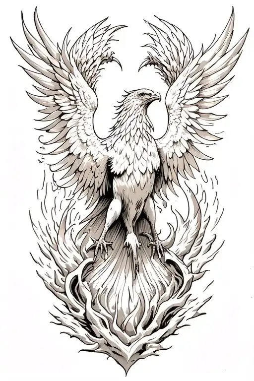 Phoenix Rising From Ashes