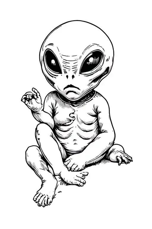 Alien Creepy Baby