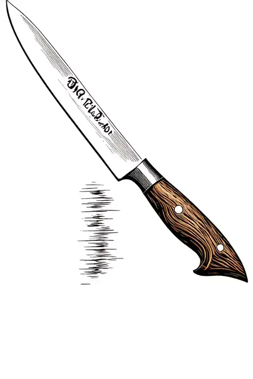 Chef Knife With Sharpening Steel