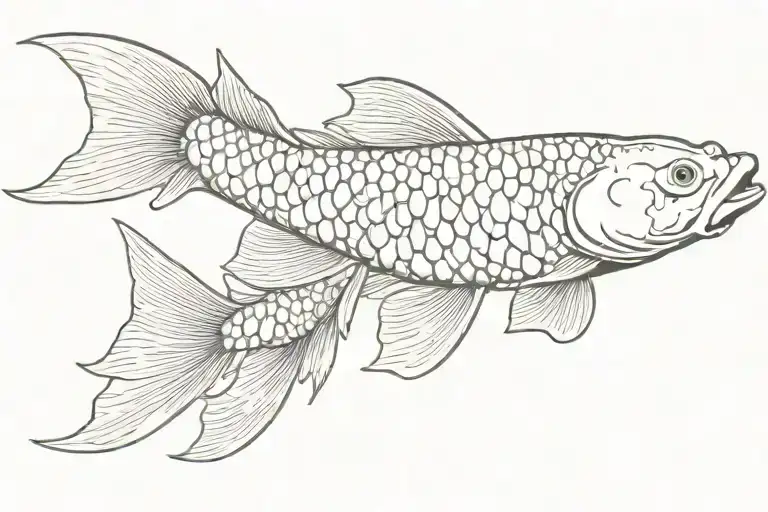 Koi Fish Swimming Gracefully