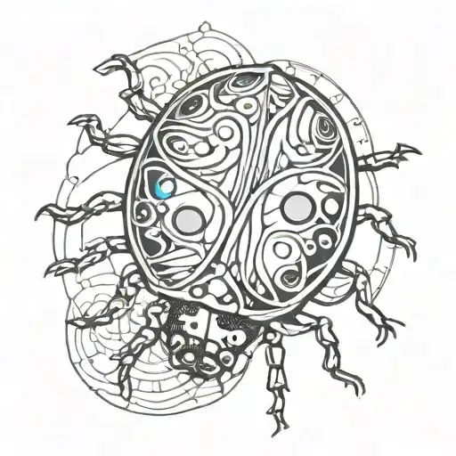 Ladybug Made Of Stained Glass