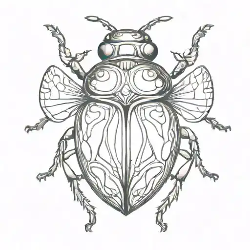 Ladybug Made Of Stained Glass